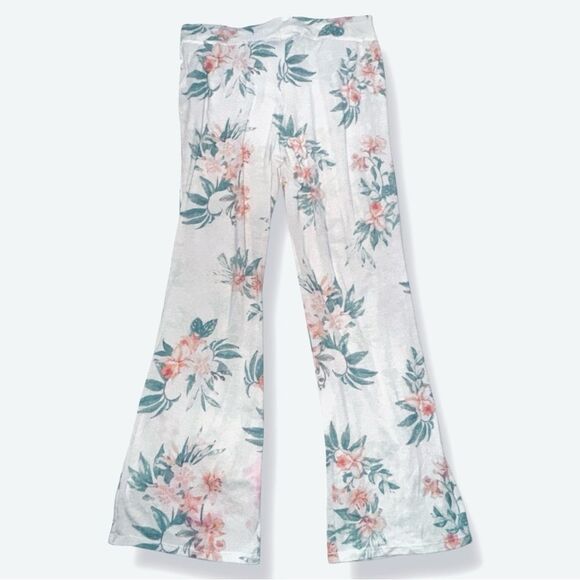 🍭 Inspired Hearts Pajama Pants Soft Lightweight Floral Print Size Large - Picture 15 of 16
